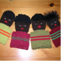Knitted hand puppet