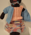 Kay Daw knitted dolls' outfit